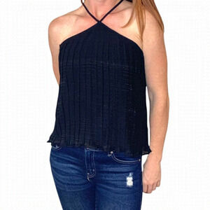 NWT Gilli Pleated Halter Top